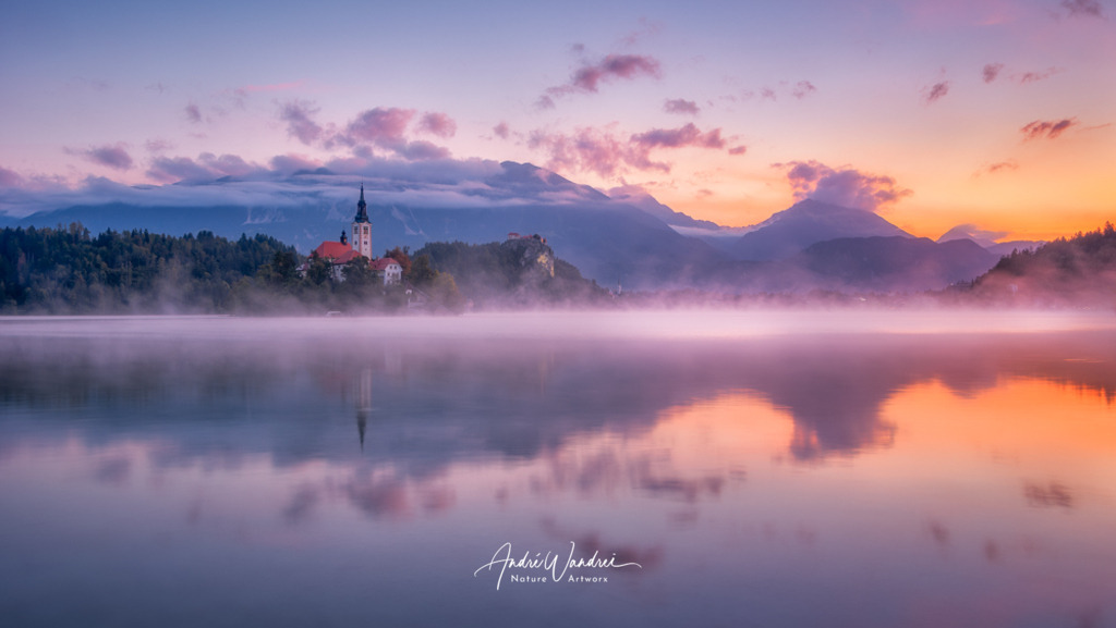 Morgendämmerung am Bledersee (16:9) | Andre Wandrei - Nature Artworx - Realisiert mit Pictrs.com