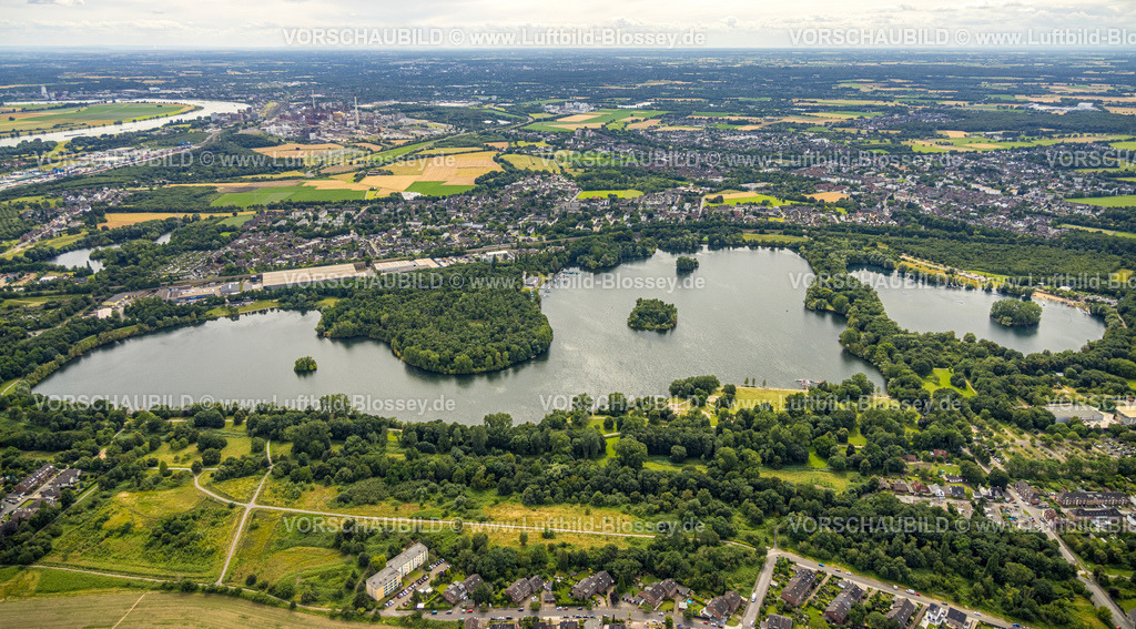 Duisburg240704568-West | Luftbild, Duisburg-West, Toeppersee, Naherholungsgebiet, Rumeln-Kaldenhausen, Duisburg, Ruhrgebiet, Nordrhein-Westfalen, Deutschland