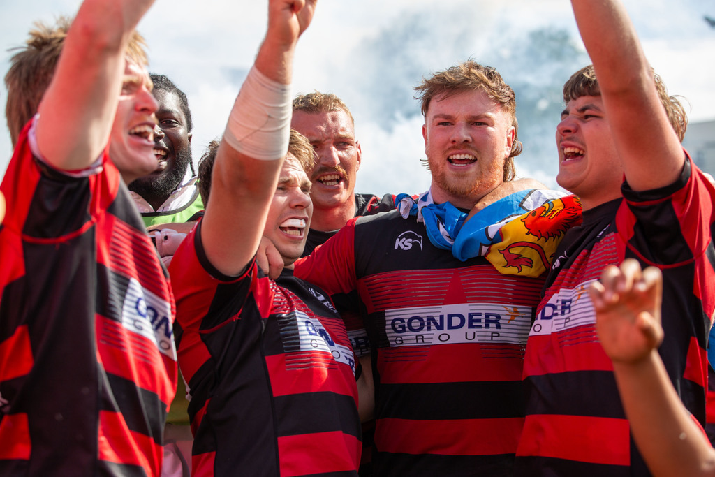 Rugby-Bundesliga, Saison 2024/25, Finale um die deutsche Meisterschaft: SC Frankfurt 1880 gegen TSV Handschuhsheim***Bild: Frankfurt ist deutscher Meister | Rugby-Bundesliga, Saison 2024/25, Finale um die deutsche Meisterschaft: SC Frankfurt 1880 gegen TSV Handschuhsheim***Bild: Frankfurt ist deutscher Meister - Realisiert mit Pictrs.com