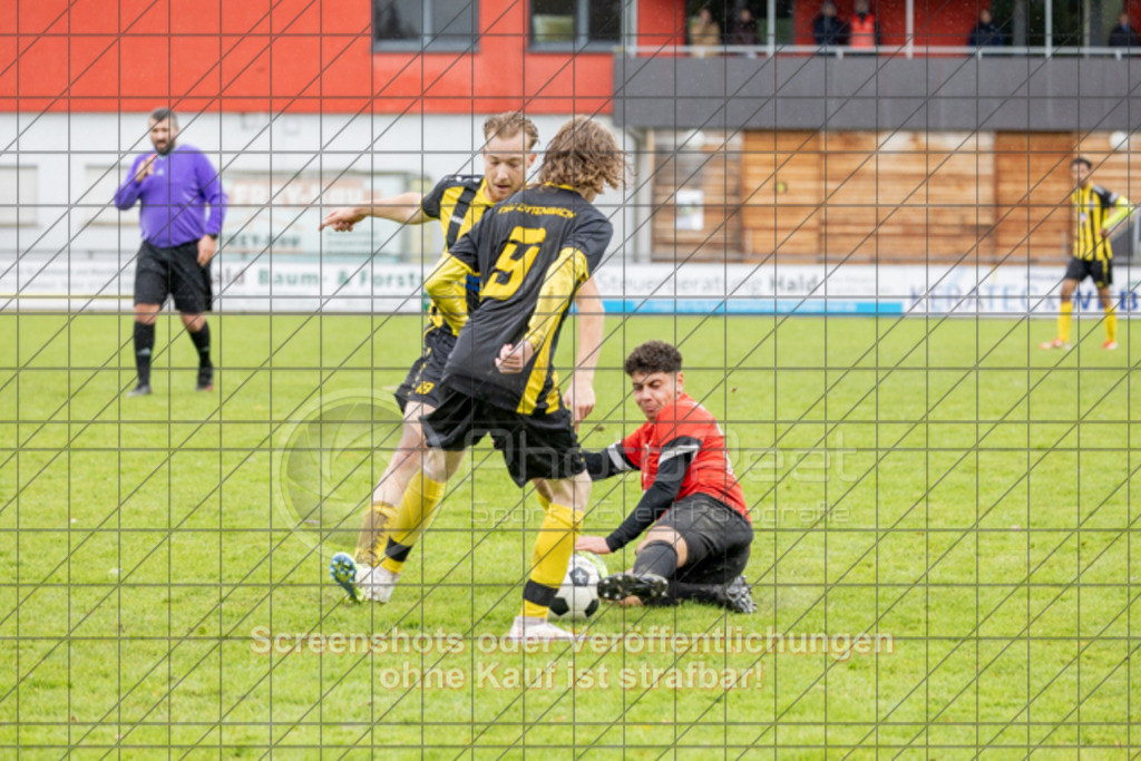 20251005_134204_0186 | #,TSV Ottenbach (gelb) vs. TV Birenbach (rot), Fussball, Kreisliga B8, Bezirk Neckar/Fils, 07. Spieltag, Saison 2025/2026, Rasenplatz, Rasensportplatz, Im Buchs, 73113 Ottenbach, 05.10.2025 - 13:00 Uhr,Foto: PhotoPeet-Sportfotografie/Peter Harich