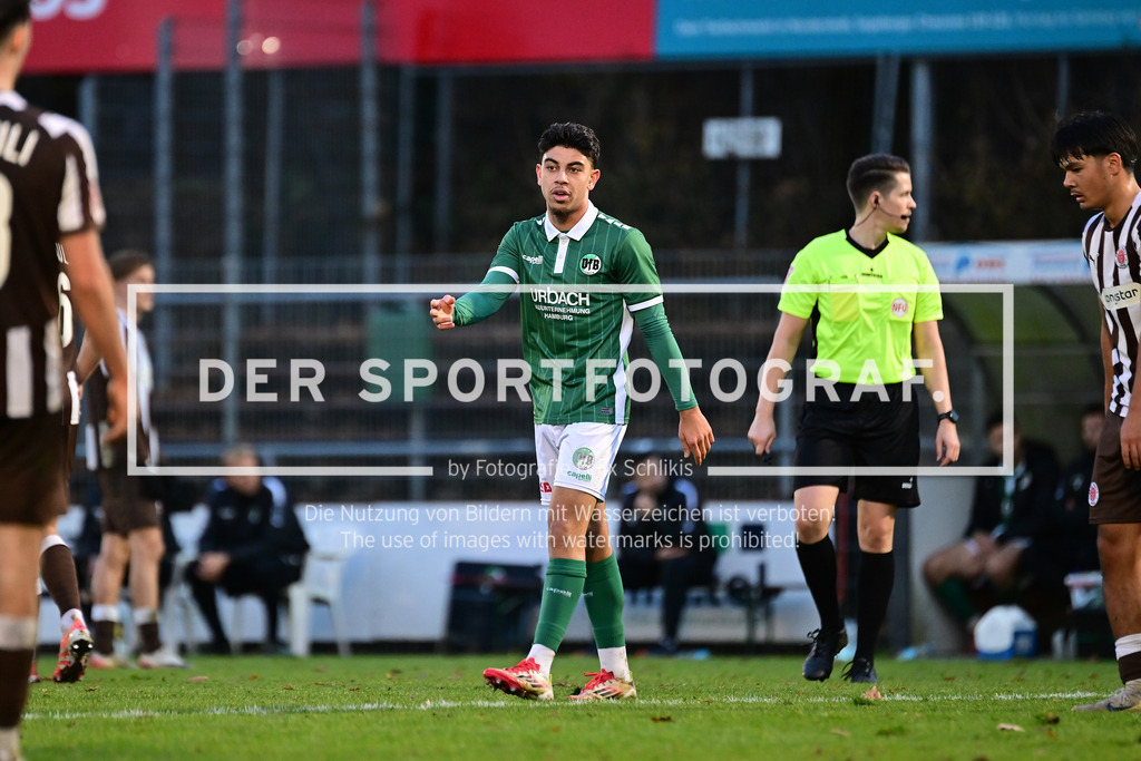 Fußball I Herren I Saison 2025-2026 I Regionalliga Nord I 21. Spieltag I FC St. Pauli II - VfB Lübeck I 33919 | Rohin Shivani (20, VfB Lübeck) - Realisiert mit Pictrs.com