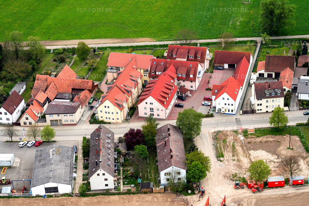 Luftbild: Saarstraße Arbeitsamt in Kandel im Bundesland Rheinland-Pfalz in Deutschland. Foto: IMG_1820.jpg vom 01.05.2006 durch Werner Riehm/FLY-FOTO.de