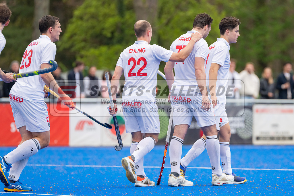 HK_20230422_107160 | 1. Bundesliga Herren Crefelder HTC - Düsseldorfer HC am 22.4.2023 Krefelder HTC ( CHTC ), Krefeld , Masi Pfandt ( Crefelder HTC #77 ) , Ehling Jonathan ( Crefelder HTC #22 )
