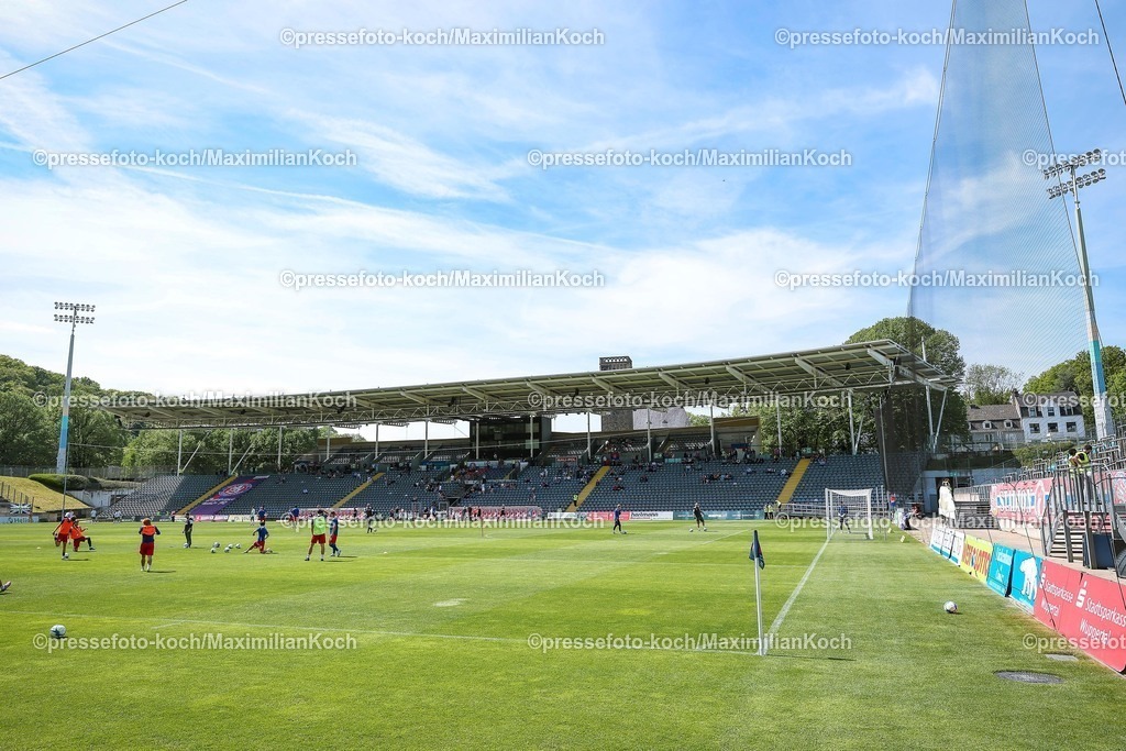 WSV02052601004 | 02.05.2026, Fußball, RL West, Wuppertaler SV - FC Gütersloh, Regionalliga Herren, 32. Spieltag, Stadion am Zoo in Wuppertal, Saison 2025 2026: Innenansicht Stadion  DFB regulations prohibit any use of photographs as image sequences and or quasi-video.
