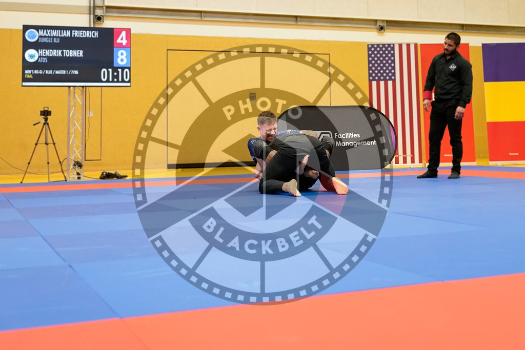 20240203PBB09771 | Fighters compete during the Brazilian Jiu-Jitsu Championship of the AJP Tour in Maintal by Frankfurt am Main, Germany, on February 2, 2024.
