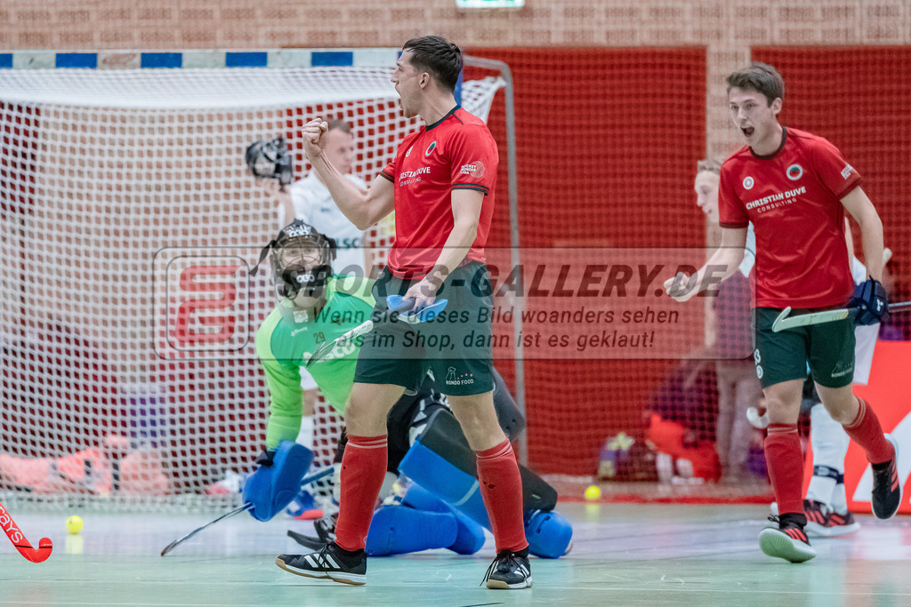 HK_20231216_107401 | 1. Bundesliga Herren  Crefelder HTC - Blau Weiß Köln am 16.12.2023 Sporthalle Glockenspitz, Krefeld , Boomes Anton ( Crefelder HTC #23 )