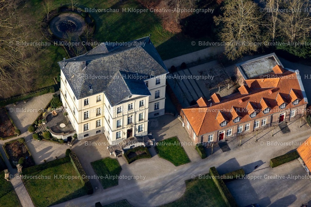 Luftbild Rheurdt-8387 | Luftbildfotografie Palais des Schloss " Schloss Leyenburg " und See Kleiner Parsick in Rheurdt im Bundesland Nordrhein-Westfalen, Deutschland. - Realisiert mit Pictrs.com