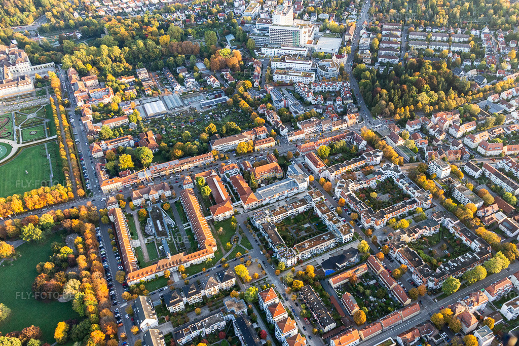 Luftbild: mC Seniorenstift im Ortsteil Ludwigsburg-Mitte in Ludwigsburg im Bundesland Baden-Württemberg in Deutschland. Foto: IMG_119073.jpg vom 14.10.2019 durch Werner Riehm/FLY-FOTO.de