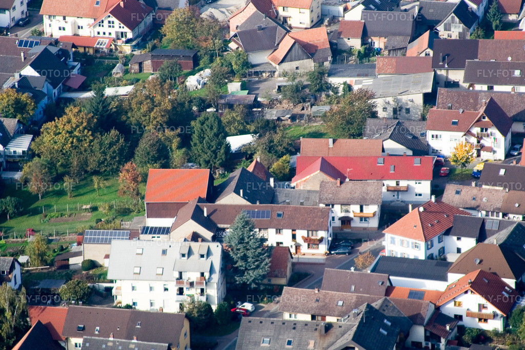 Luftbild: Hauptstr im Ortsteil Urloffen in Appenweier im Bundesland Baden-Württemberg in Deutschland. Foto: IMG_13891.jpg vom 11.10.2008 durch Werner Riehm/FLY-FOTO.de
