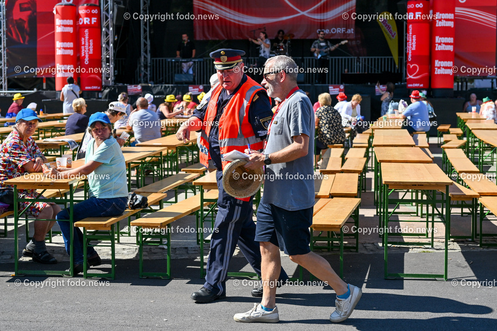 Linzer Kronefest 2023_ 19.08.2023-27 | 19.08.2023, Linzer Kronefest 2023, AUT, im Bild Linzer Kronefest 2023, Karl Pogutter (Stadtpolizeikommandant)