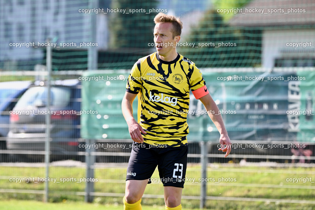 SC Landskron vs. FC Faakersee | #23 Roman Adunka FC Faakersee, SC Landskron vs. FC Faakersee, SC Landskron vs. FC Faakersee am 27.04.2025 in Villach (Sportanlage Landskron), Austria, (Photo by Bernd Stefan)