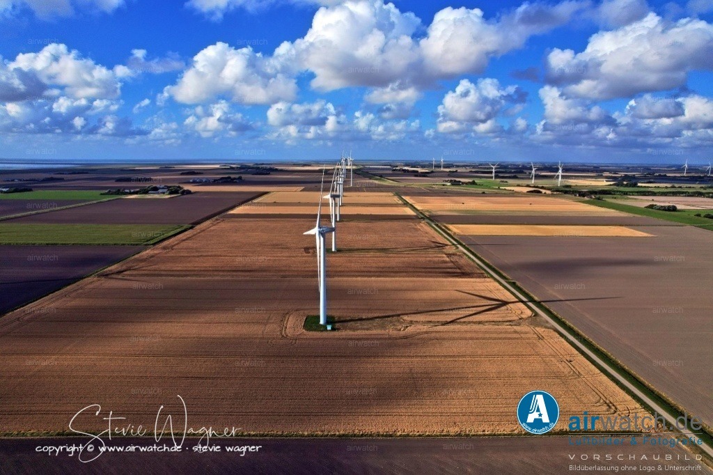 Windpark - Emmelsbüll-Horsbüll | Luftbild, Windenergieanlagen, Bürgerwindpark Emmelsbüll-Horsbüll, Windkraft, Windpark, Nordfriesland, 