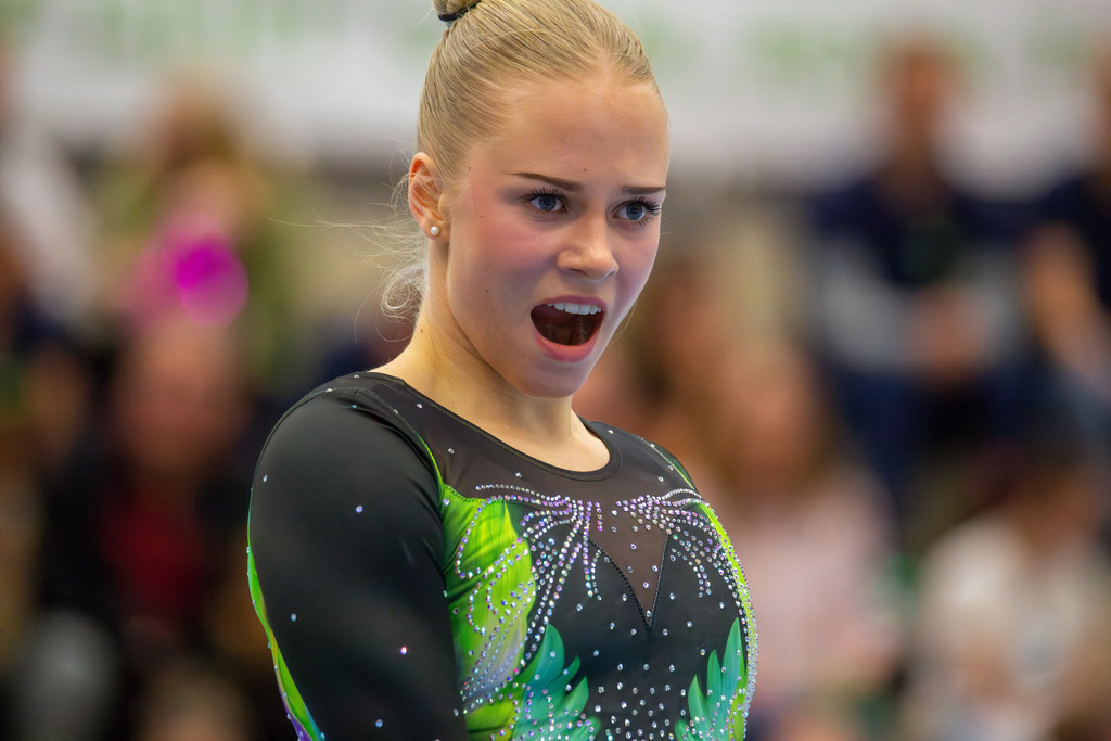 Wettkampftag 2025 in Mannheim***Lea Quaas (TSV Tittmoning-Chemnitz) am Boden | Deutsche Turnliga (Bundesliga) der Frauen, 1. Wettkampftag 2025 in Mannheim***Lea Quaas (TSV Tittmoning-Chemnitz) am Boden - Realisiert mit Pictrs.com