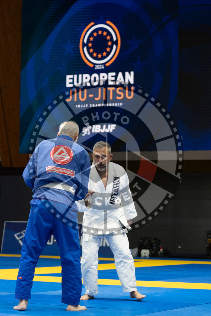 20240119PBB3453 | Fighters compete during the IBJJF European Championship in Paris, France, on January 19, 2024.