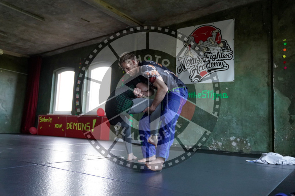 20240413PBB8303 | Fighters compete during the Grapplethon 24hours of rolling for a reason in Hamburg, Germany, on April 13, 2024.