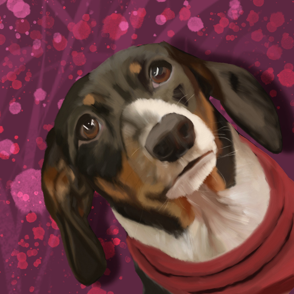 Beatrix | Illustrationen, digitalpainting, animals, dogs, hunde, art, Kunst, Illustrationsart, Bielefeld, Germany - Realisiert mit Pictrs.com