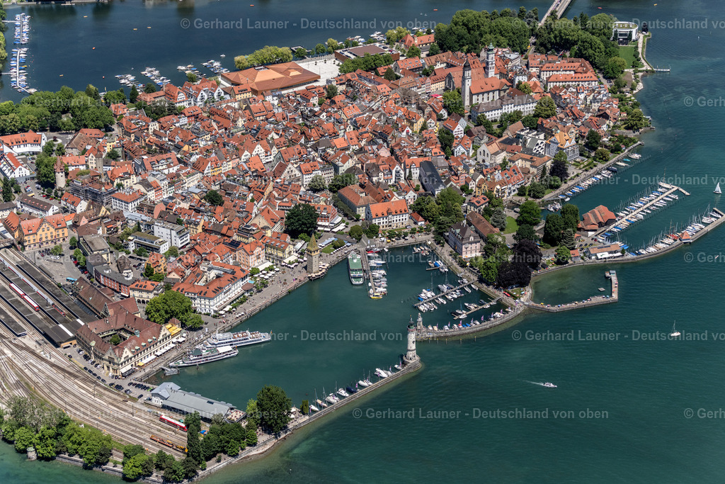 4031494 | LINDAU (BODENSEE) 12.06.2020 Ortskern am Uferbereich des Bodensee in Lindau (Bodensee) im Bundesland Bayern, Deutschland. // Village on the banks of the area Lake Constance in Lindau (Bodensee) in the state Bavaria, Germany. Foto: Gerhard Launer