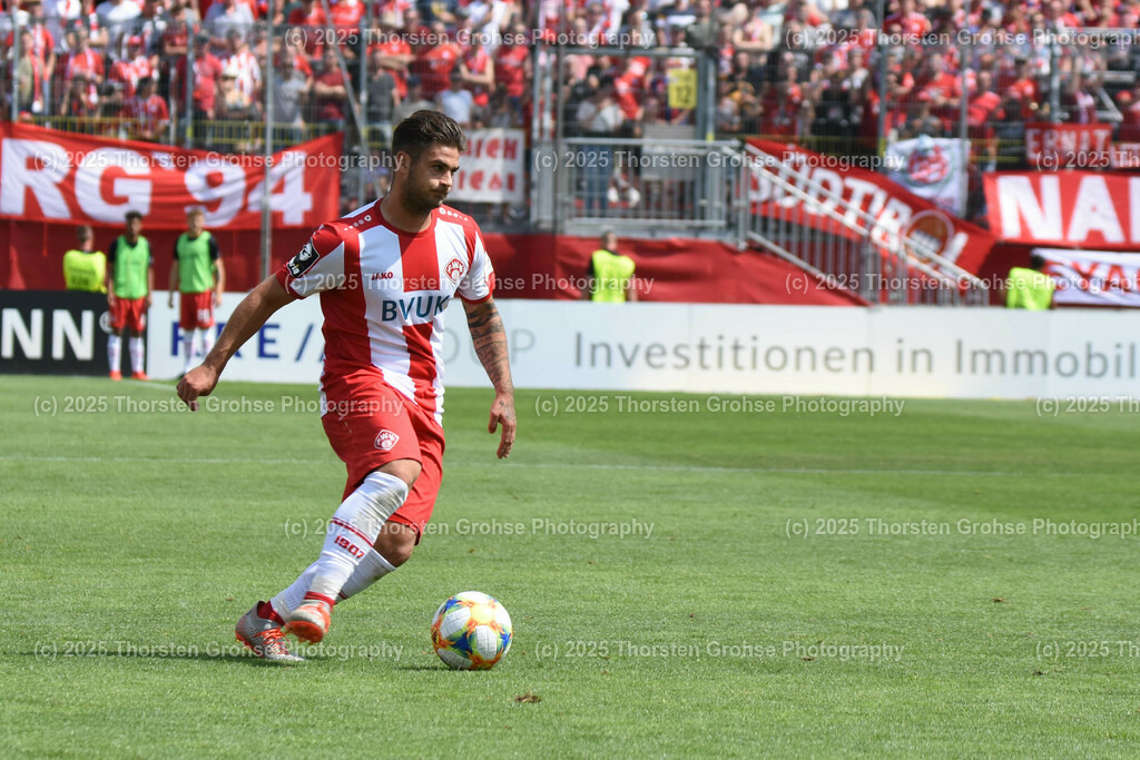 3. Football - League Wuerzburg vs. Bayern II | 3. Football - League Wuerzburg vs. Bayern II, Wuerzburger Kickers vs. Bayern Muenchen II on 20.07.2019 in the Flyeralarm ARENA in Wuerzburg, (Germany)

Image: Dominic Baumann 9 (Wuerzburger Kickers)

DFL REGULATIONS PROHIBIT ANY USE OF PHOTOGRAPHS as IMAGE SEQUENCES and/or QUASI-VIDEO. - Realisiert mit Pictrs.com