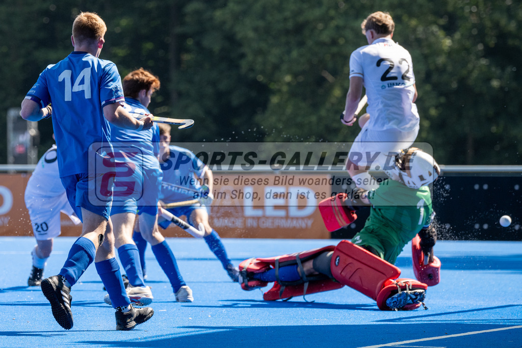 SFE_20230708_0084 | EuroHockey EM U18 Boys Belgium vs Scotland am 08.07.2023 in Krefeld (Gerd-Wellen-Hockeyanlage), Photo: Stephan Fehrmann 2023 (Sports-Gallery)