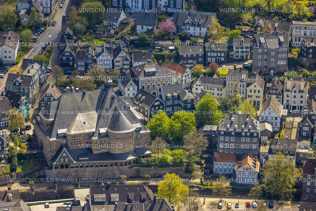 Velbert230407161Langenberg | Luftbild, Bürgerhaus Langenberg, Velbert, Ruhrgebiet, Nordrhein-Westfalen, Deutschland