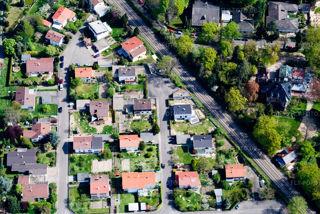 Luftbild: Germersheimer Straße in Jockgrim im Bundesland Rheinland-Pfalz in Deutschland. Foto: IMG_10560.jpg vom 27.04.2008 durch Werner Riehm/FLY-FOTO.de