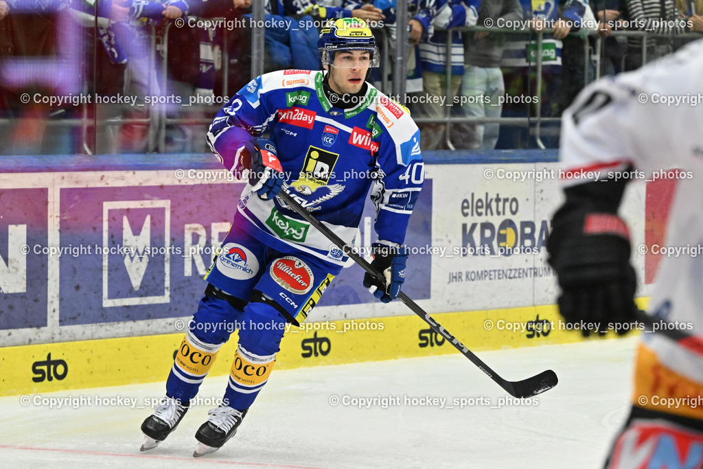 EC IDM Wärmepumpen VSV vs. Pioneers Vorarlberg | #40 Elias Wallenta EC VSV, EC IDM Wärmepumpen VSV vs. Pioneers Vorarlberg, EC IDM Wärmepumpen VSV vs. Pioneers Vorarlberg am 03.10.2025 in Villach (Stadthalle Villach), Austria, (Photo by Bernd Stefan)