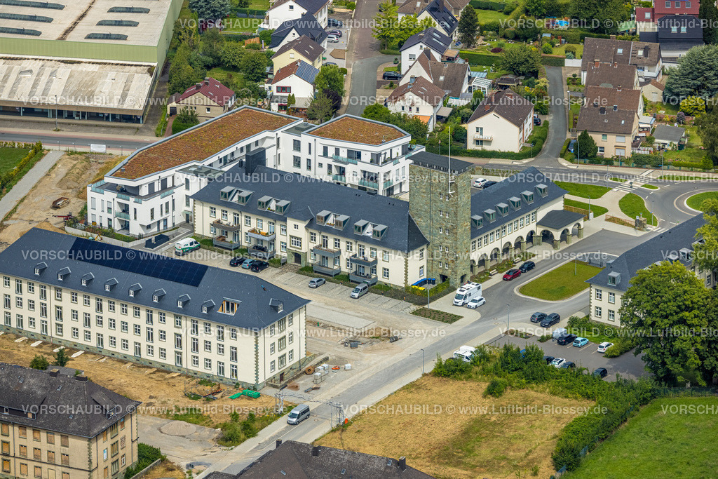 Soest240712534 | Luftbild, Belgisches Viertel Soest, Baustelle mit Renovierung, Soest, Soester Börde, Nordrhein-Westfalen, Deutschland