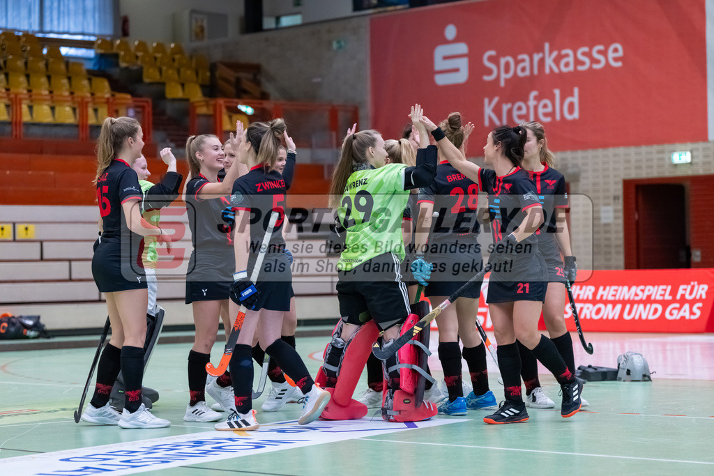 HK_20241214_100059 | 2. Bundesliga Halle Damen Crefelder HTC - DSD Düsseldorf am 14.12.2024 Halle Glockenpitz, Krefeld ,