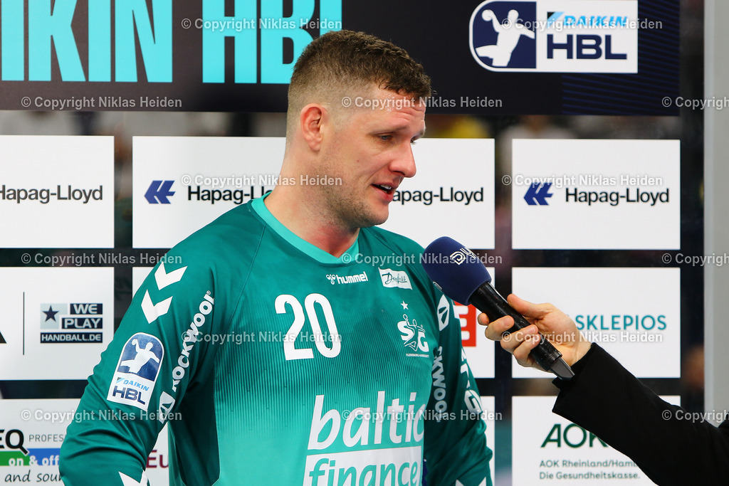 NH_HandballSportVereinHamburg_SGFlensburgHandewitt_HandballBundesliga_22122024 | #20 Kevin Moller (SG Flensburg-Handewitt)Handball I Herren I Bundesliga (Daikin HBL) I Saison 2024-2025 I 16. Spieltag I HSV Hamburg - SG Flensburg-Handewitt I 22.12.2024 I Barclays Arena