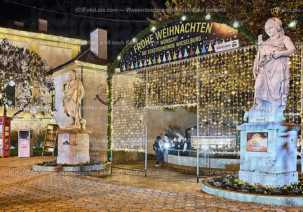 ALP7668_Wieselburger Advent_Parkzugang | (C)FotoLois.com, Alois Spandl, Wieselburger Advent im Schlosspark, Rathaus und Kreuzung, Sa 3. Dezember 2022.