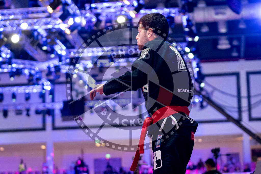 20231109PBB6222 | Fighters compete during the AJP World Professional Championship in the Mubadala Arena in Abu Dhabi, Arab United Emirates, on November 9, 2023.