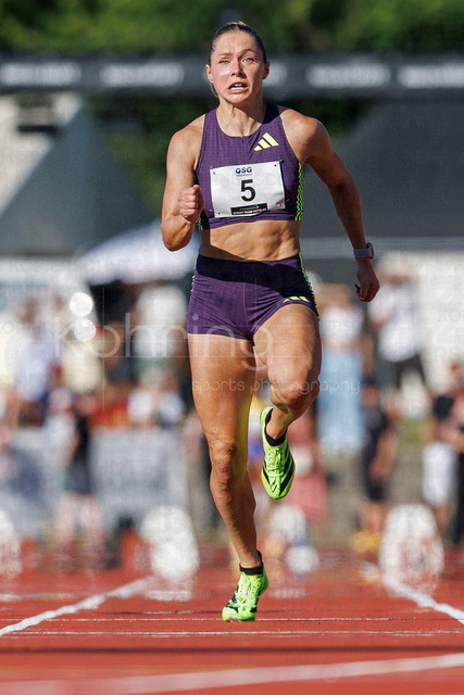 PUMA Fast Arms, Fast Legs; Wetzlar, 10.07.2026 | WETZLAR, GERMANY - JULY 10, 2026 : Gina Lückenkemper (SCC Berlin)  competing in the 100m during the athletics meeting PUMA Fast Arms, Fast Legs at Stadion Wetzlar on July 10, 2026 in Wetzlar, Germany.