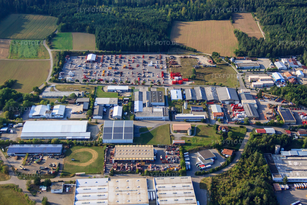 Luftbild: Industrie- und Gewerbegebiet Süd in Haiterbach im Bundesland Baden-Württemberg in Deutschland. Foto: IMG_53129.jpg vom 09.09.2012 durch Werner Riehm/FLY-FOTO.de