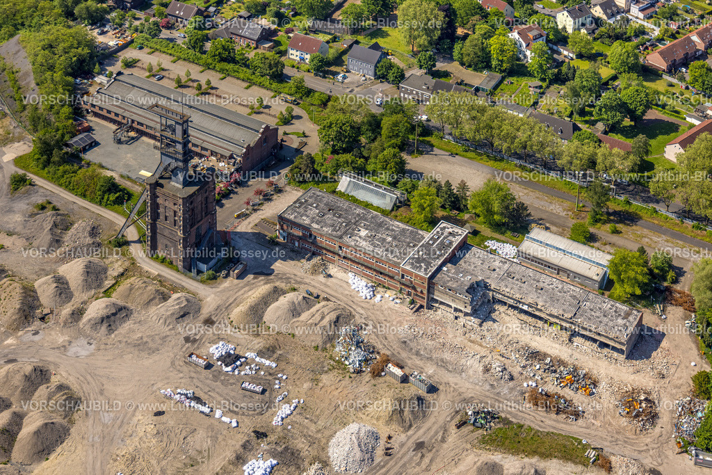 Bottrop230509468 | Luftbild, Zeche Prosper II mit Malakoffturm, Baustelle, Batenbrock-Süd, Bottrop, Ruhrgebiet, Nordrhein-Westfalen, Deutschland