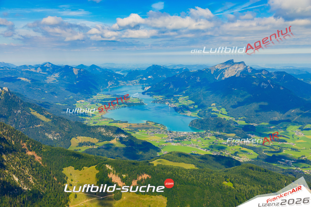 Schöne Luftaufnahme als Geschenk in Wolfgangsee Strobl - Die Luftbildaufnahme wurde 2025 vom UL-Flugzeug heraus erstellt ( keine Drohne ) - Hochauflösende Luftaufnahme -Nicht vergleichbar mit Google Maps oder Satelittenbilder- Die Geschenkidee !Mit Lizenz und Bildrechte bestellbar