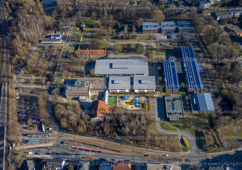 Bochum240103475 | Luftbild, LWL Schule am Haus Langendreer und LWL Schule am Leithenhaus, Langendreer, Bochum, Ruhrgebiet, Nordrhein-Westfalen, Deutschland