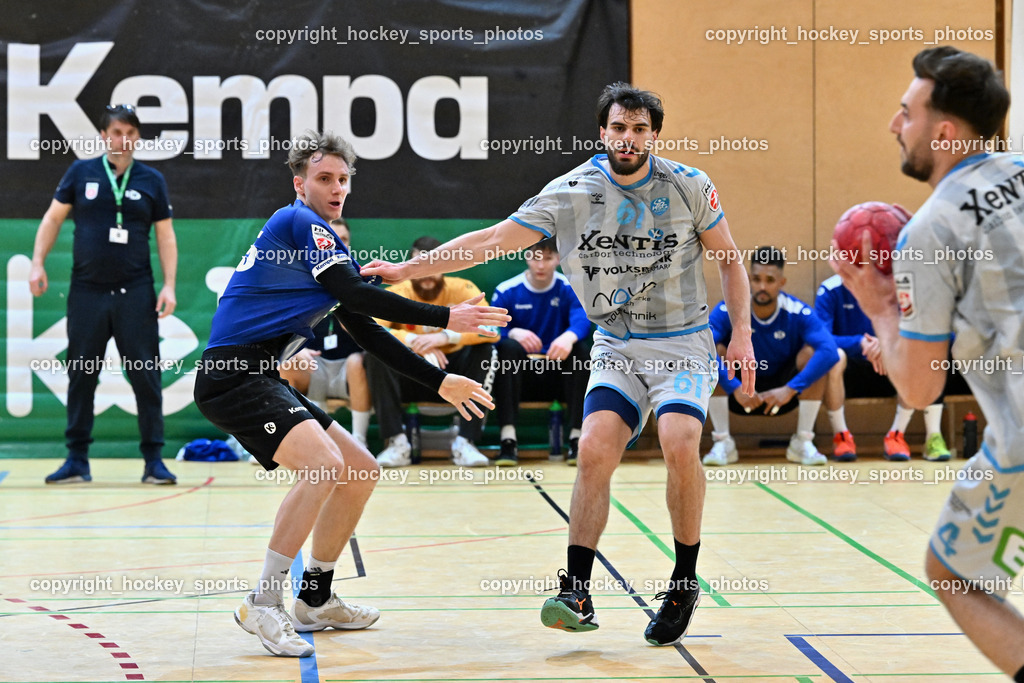 SC Ferlach vs. HSG Xentis Lipizzanerheimat | #25 PLONER Florian SC Ferlach, #61 Golubovic Milan HSG Xentis Lipizzanerheimat, SC Ferlach vs. HSG Xentis Lipizzanerheimat, SC Ferlach vs. HSG Xentis Lipizzanerheimat am 18.04.2026 in Ferlach (Ballspielhalle Ferlach), Austria, (Photo by Bernd Stefan)