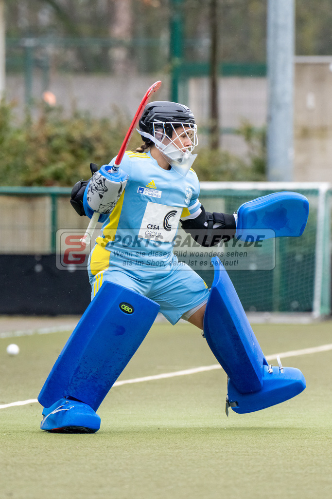 HK_20230401_106551 | 1. Bundesliga Damen Düsseldorfer HC - Harvestehuder THC  am 1.4.2023 DHC Düsseldorf, Düsseldorf , Nathalie Kulbatzki ( Torfrau Düsseldorfer HC #1 )