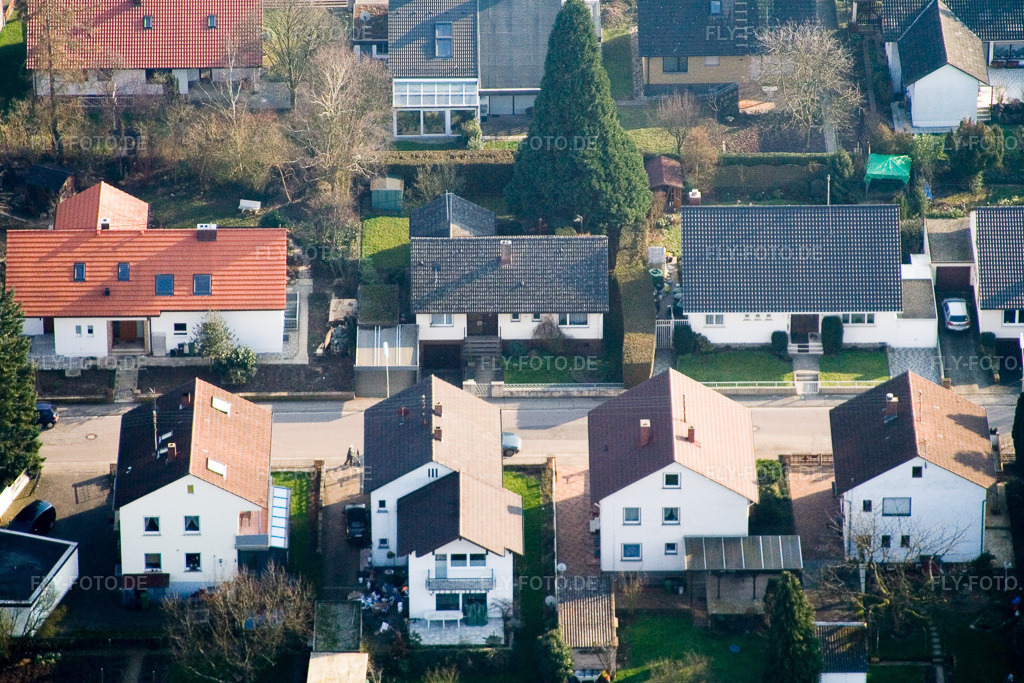 Luftbild: Zeppelinstr in Kandel im Bundesland Rheinland-Pfalz in Deutschland. Foto: IMG_5351.jpg vom 18.02.2007 durch Werner Riehm/FLY-FOTO.de