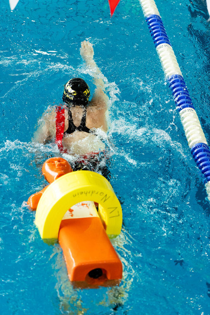 DLRG, Wettkampf, Rettungssport, Landesverbandsmeisterschaften 2026 13.06.2026 | Bedburg, Deutschland - June, 13: Siegerehrung der AK17/18 männlich der Landesverbandsmeisterschaften 2026 im MonteMare Bedburg. Platz 2: Jonas Voswinkel (DLRG OG Marienheide). (Foto: Benedikt Lang (DLRG) - Realisiert mit Pictrs.com