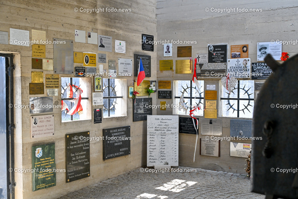 St. Georgen an der Gusen_ KZ Gedenkstaette_ 07.05.2025-36 | 07.05.2025, St. Georgen an der Gusen, AUT, Konzentrationslager Memorial, Themenbild, im Bild KZ Gedenkstaette St. Georgen an der Gusen Krematorium, Aussenlager Mauthausen Memorial, Holocaust, NS-Zeit, Erinnerungsort, Opfer, Tafeln, Namen, Geschichte