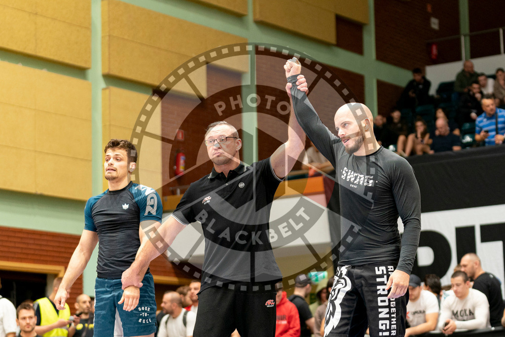 20230916PBB1184 | Fighters compete during the grappling tournement ADCC Trials (European, Middle East and African Championship) in Warsaw, Poland, on September 16, 2023.