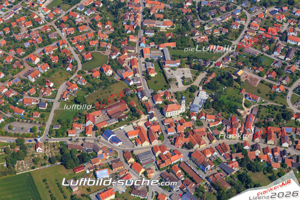 Luftbild von  Weidenbach - Luftaufnahme wurde 2015 von https://frankenair.de mittels Flugzeug (keine Drohne) erstellt - die Geschenkidee
