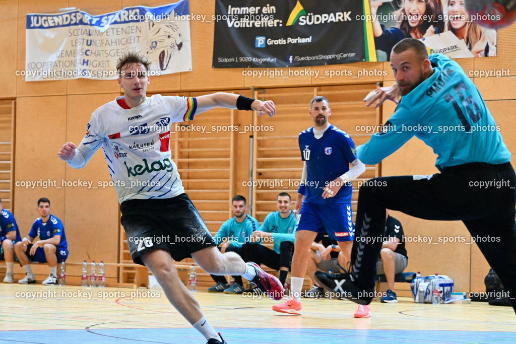 SC Ferlach vs. RK Zagreb 24.8.2023 | #10 Jakov Gojun, #25 Planer Florian, #16 Aljaz Panitar