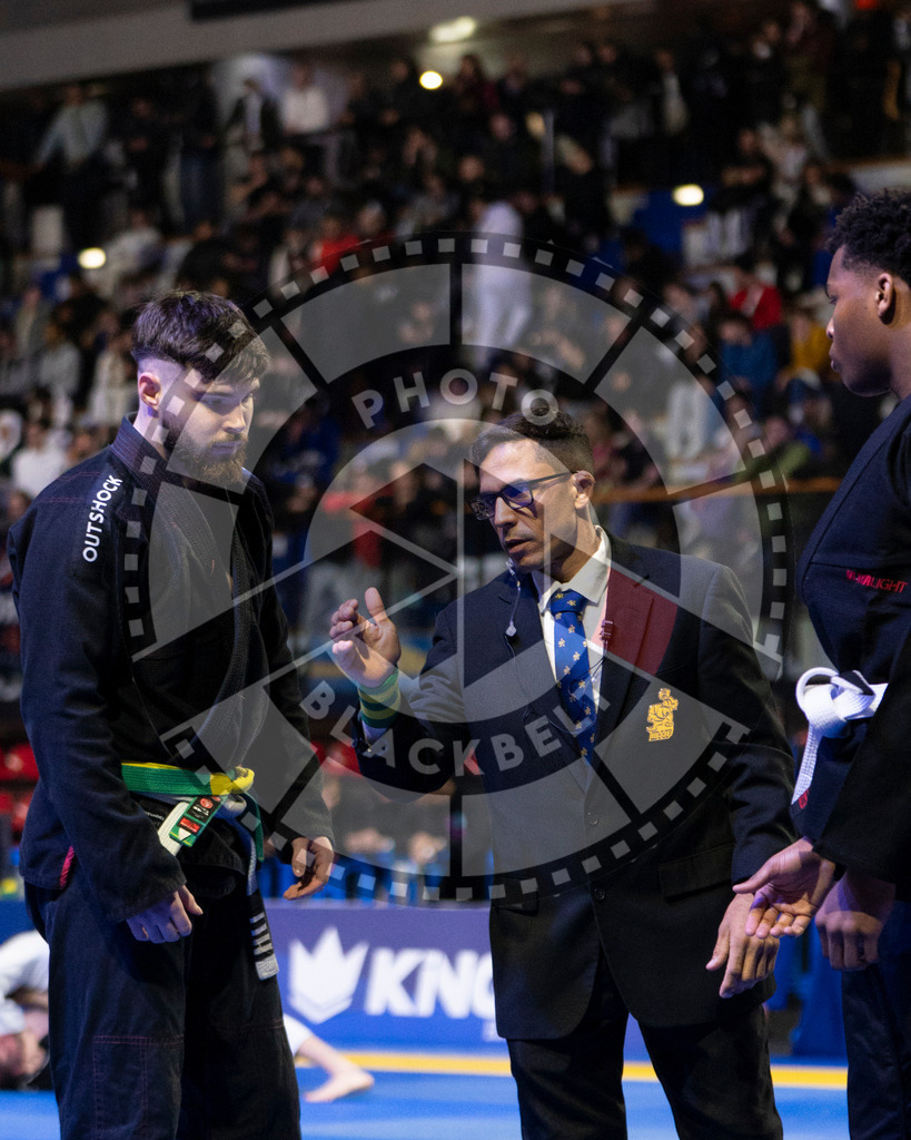 20240119PBB1083 | Fighters compete during the IBJJF European Championship in Paris, France, on January 19, 2024.