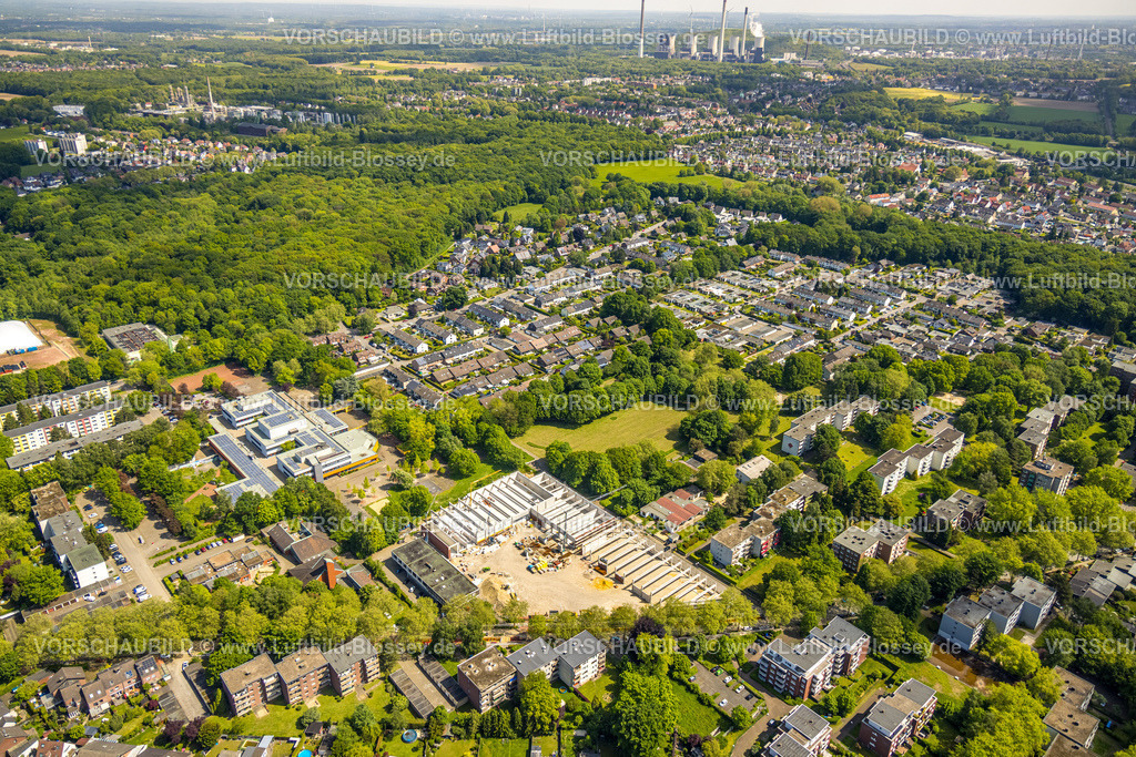 Gladbeck230510601 | Luftbild, Baustelle und Neubau Geschäftszentrum Rentfort-Nord an der Schwechater Strße, Rentfort, Gladbeck, Ruhrgebiet, Nordrhein-Westfalen, Deutschland