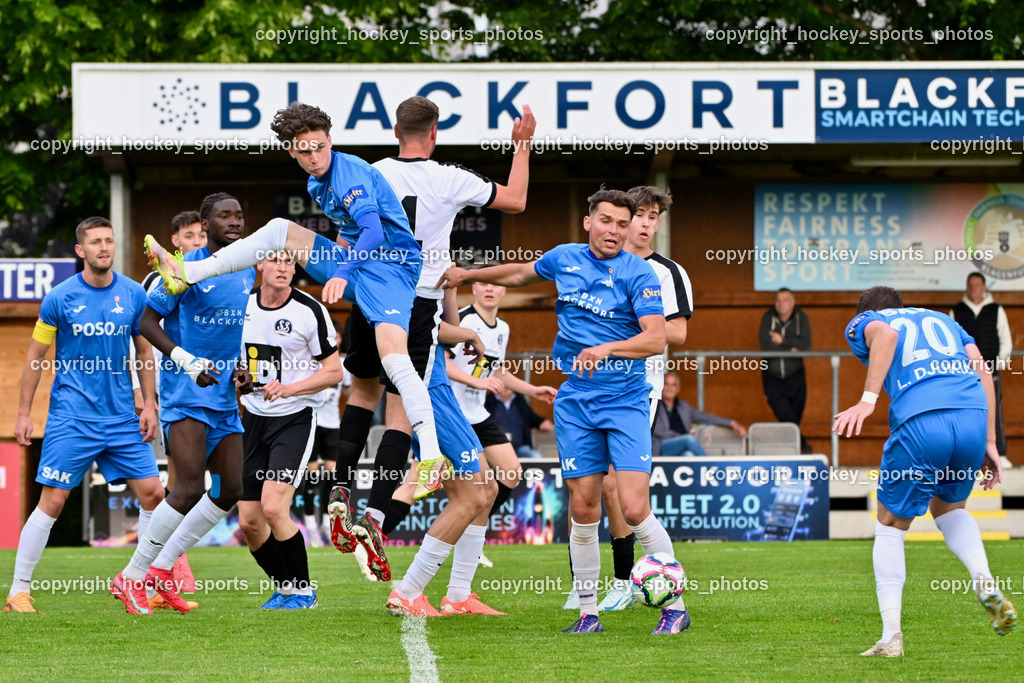 SAK vs. SV Spittal Drau 1921 | #20 Luka Djukic SAK, #24 Luka Gajic SAK, #4 Thomas Walker SV Spittal, #17 Jan Sasa Ogris-Martic SAK, #8 Issa Diakite SAK, #22 Leo Ejup SAK, SAK vs. SV Spittal Drau 1921, SAK vs. SV Spittal Drau 1921 am 23.05.2025 in Klagenfurt (Sportpark Welzenegg), Austria, (Photo by Bernd Stefan)