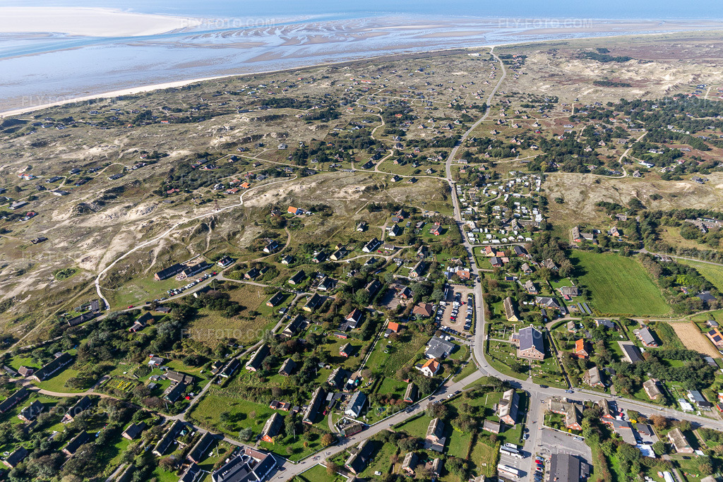 Aerial view: View of the town in Fanø in the state South Denmark, Denmark.Photo: IMG_118696.jpg taken on 09/21/2019 by Werner Riehm/FLY-FOTO.comResolution of the original: 5472 x 3648 px