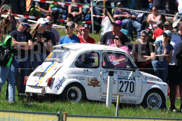 FIA European Hill Climb Championship – Rechberg 2026 | FIA European Hill Climb Championship at Rechberg, held from 24 to 26 April 2026 near Tulwitz, Styria, Austria. The image shows Bernhard DEUTSCH (AUT) Steyr Puch 650 TR.