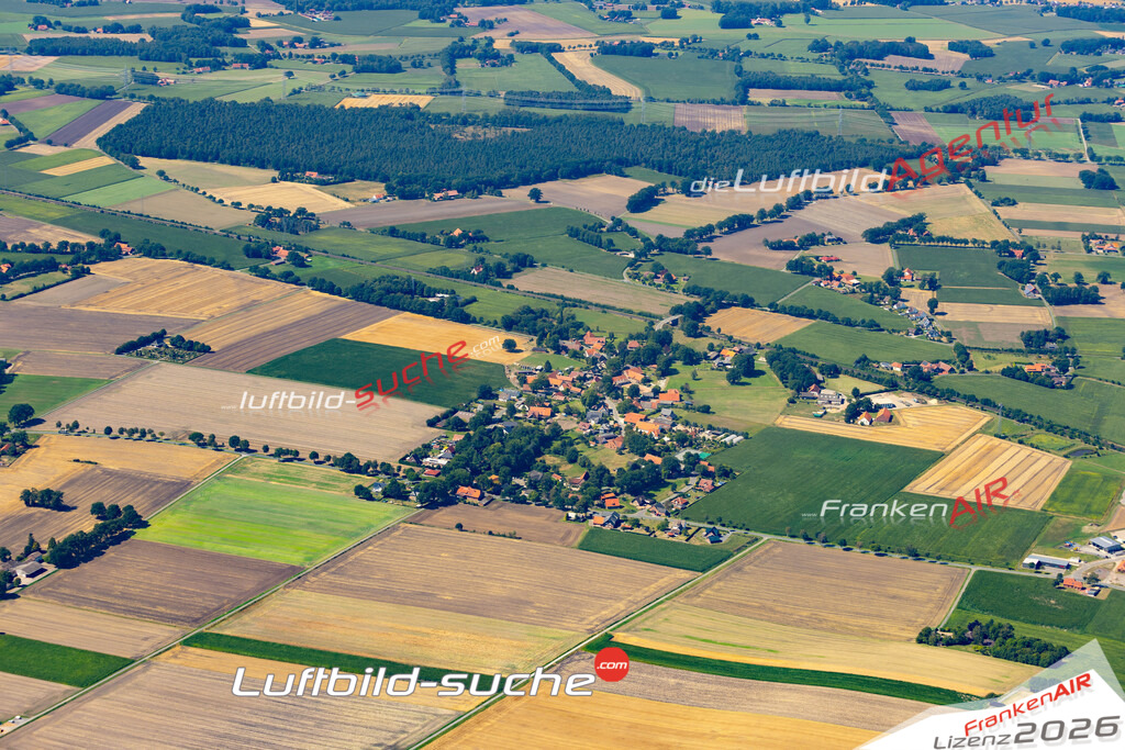 Die Luftaufnahme Drohne - Stemwede wurde 2022 vom Flugzeug aus (keine Drohne) erstellt. Hohe Auflösung -für große Poster und Wandbilder geeignet - Garantiert!